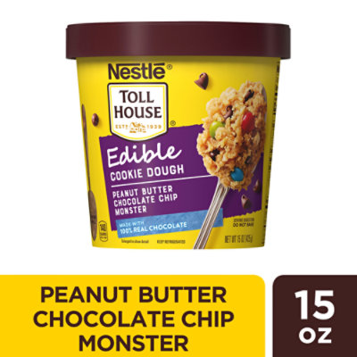 Toll House Cookie Dough Edible Peanut Butter Chocolate Chip Monster - 15 Oz