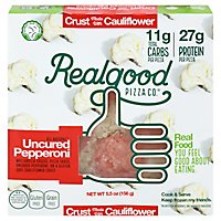The Real Good Food Co Personal Cauliflower Pepperoni Pizza - 5.5 Oz - Image 3