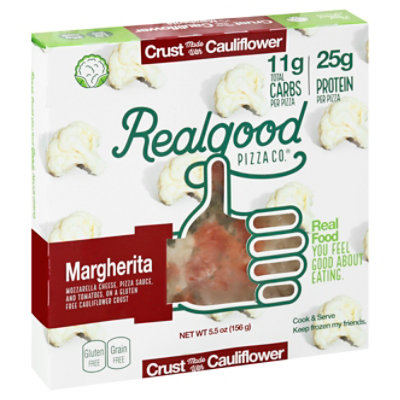 The Real Good Food Co Cauliflower Margherita Pizza - 5.5 Oz