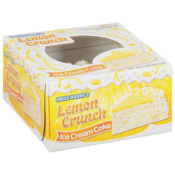 6 Inch Lemon Crunch Ice Cream Cake - 30 Oz