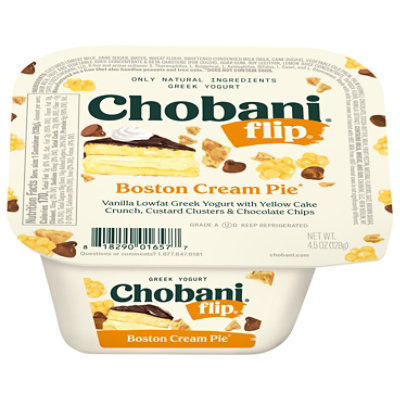 Chobani Flip Yogurt Greek Low Fat Vanilla Boston Cream Pie - 5.3 Oz