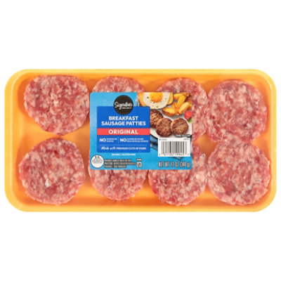 Signature SELECT Breakfast Sausage Patties Original - 12 Oz