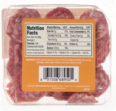 Dietz & Watson Originals Sweet Soppressata Medallions - 3 Oz - Image 6