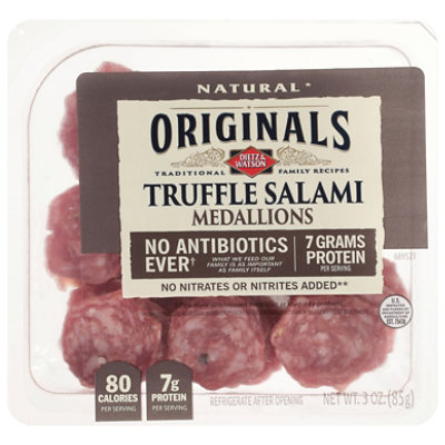 Dietz & Watson Originals Truffle Salami Medallions Abf - 3 Oz - Image 3