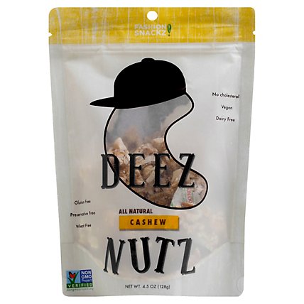 Deez Nutz Cashew All Natural - 4.5 Oz - Image 1