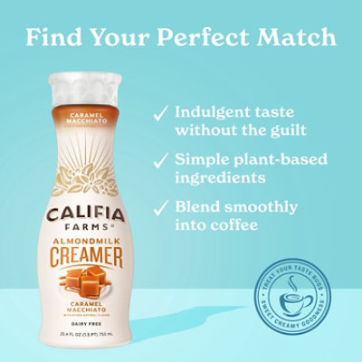 Califia Farms Caramel Macchiato Dairy Free Almond Milk Creamer - 25.4 Oz - Image 4