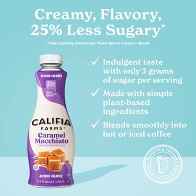 Califia Farms Caramel Macchiato Dairy Free Almond Milk Creamer - 25.4 Oz - Image 5