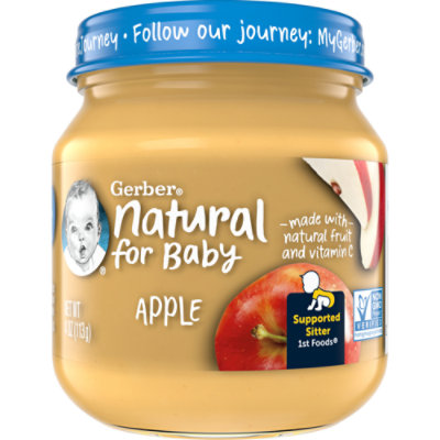 Gerber 2nd Foods Baby Food Apple With Vitamin C - 4 Oz