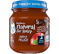Gerber 2nd Foods Natural Apple Prune With Vitamin C - 4 Oz