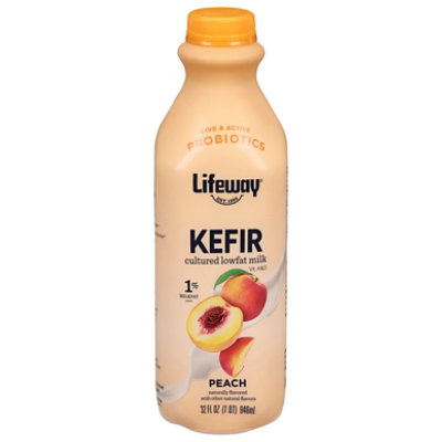 Lifeway Kefir Smoothie Cultured Lowfat Milk Peach - 32 Fl. Oz. - Image 3