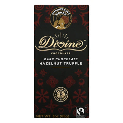 Divine Ch Choc Bar Drk Hzlnt Trffle - 3 Oz - Image 1