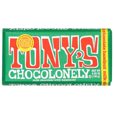 Tonys 32% Milk Chocolate Hazelnut Bar - 6.35 Oz
