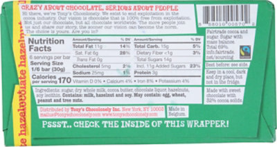 Tonys 32% Milk Chocolate Hazelnut Bar - 6.35 Oz - Image 6