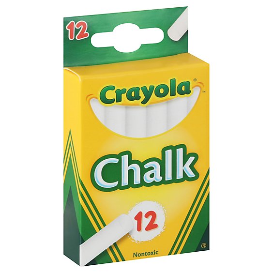 Crayola Chalk White - 12 Count