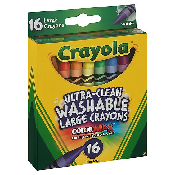 Crayola Crayons Washable Large - 16 Count