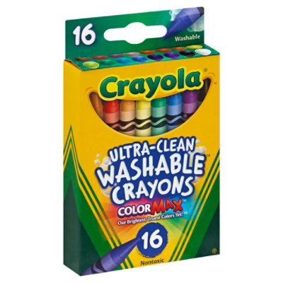 Crayola Crayons Ultra Clean Washable ColorMax - 16 Count - Image 1