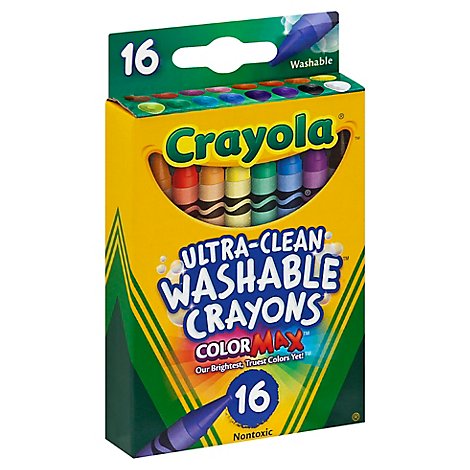 Crayola Crayons Ultra Clean Washable ColorMax - 16 Count