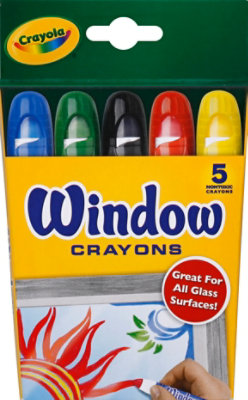 Crayola Window Crayons - 5 Count - Image 2