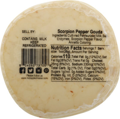 Red Apple Cheese Scorpion Pepper Gouda - 7 Oz - Image 6