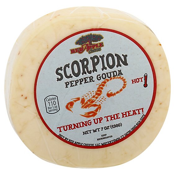 Red Apple Cheese Scorpion Pepper Gouda - 7 Oz