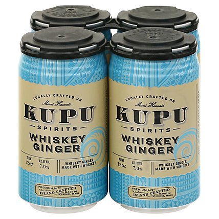 Kupu Spirits 4pk Can Whiskey Ginger - 4-12 Fl. Oz. - Image 3