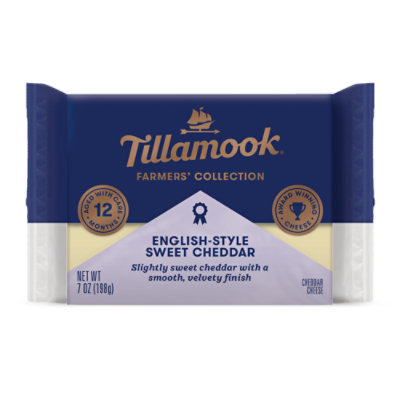 Tillamook Farmers Collection English Style Sweet Cheddar Cheese Block - 7 Oz - Image 1