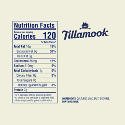 Tillamook Farmers Collection English Style Sweet Cheddar Cheese Block - 7 Oz - Image 7