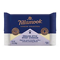 Tillamook Farmers Collection English Style Sweet Cheddar Cheese Block - 7 Oz - Image 1