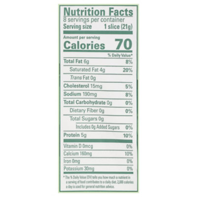 Organic Valley Organic Cheese Deli Slices Provolone 8 Count - 6 Oz - Image 3