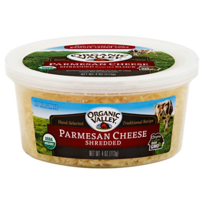 Organic Valley Organic Cheese Shredded Parmesan - 4 Oz - Safeway