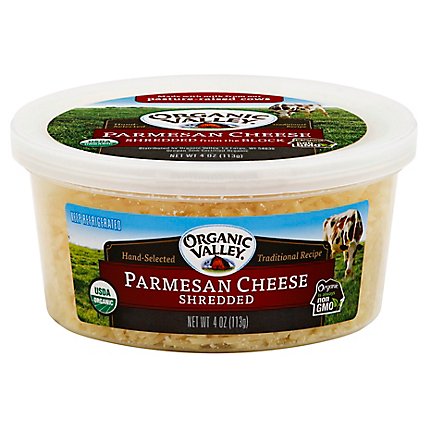 Organic Valley Organic Cheese Shredded Parmesan - 4 Oz - Image 1