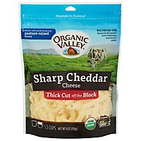 Organic Valley Organic Cheese Finely Shredded Sharp Cheddar - 6 Oz - Image 1
