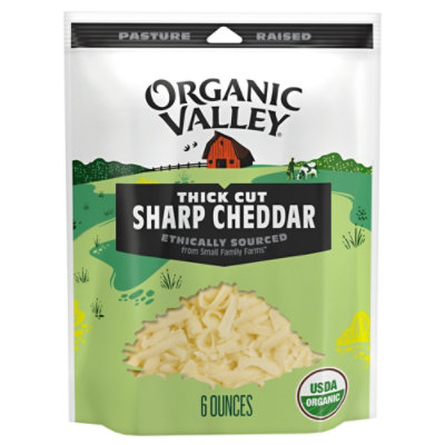 Organic Valley Organic Cheese Finely Shredded Sharp Cheddar - 6 Oz - Image 2