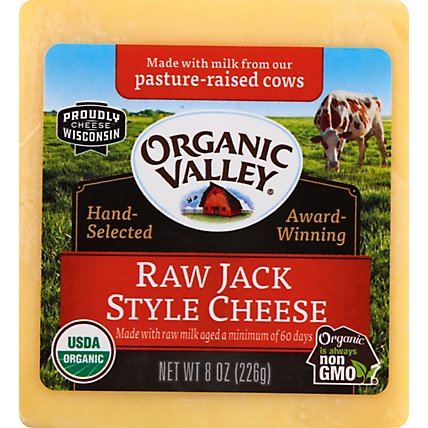 Organic Valley Organic Cheese Raw Jack Style - 8 Oz - Image 2