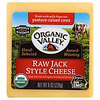 Organic Valley Organic Cheese Raw Jack Style - 8 Oz - Image 1