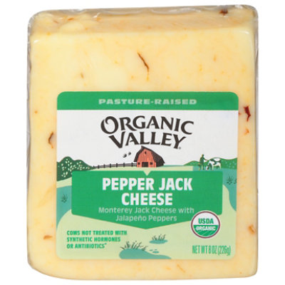 Organic Valley Organic Cheese Pepper Jack - 8 Oz