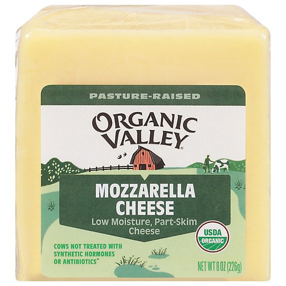 Organic Valley Organic Cheese Mozzarella - 8 Oz