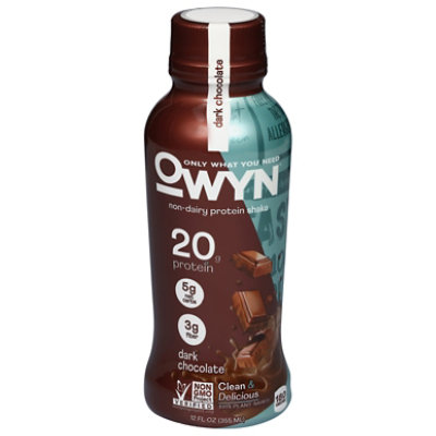 OWYN Protein Drink Plant Based Dark Chocolate - 12 Fl. Oz. - Image 1