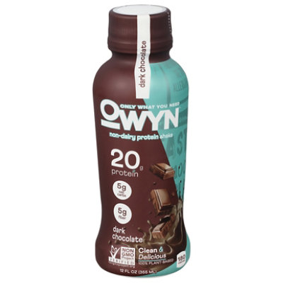  OWYN Protein Drink Plant Based Dark Chocolate - 12 Fl. Oz. 