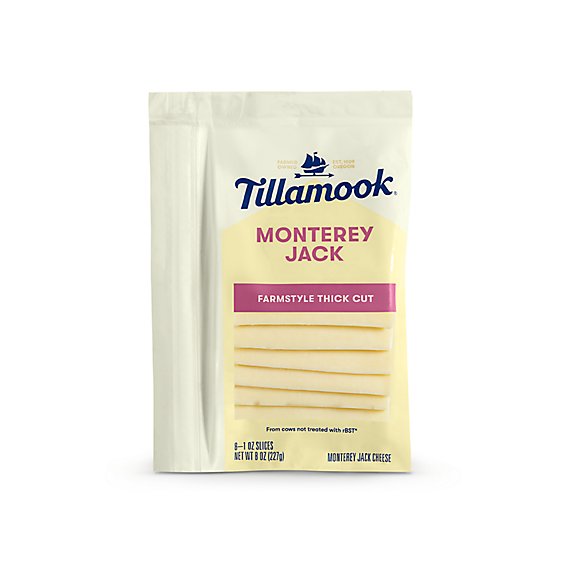 Tillamook Farmstyle Thick Cut Monterey Jack Cheese Slices - 8 Oz