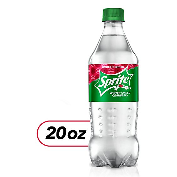 Sprite Winter Spiced Cranberry Bottle - 20 Fl. Oz.