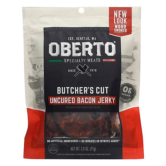 Oberto Bacon Jerky Butchers Cut - 2.5 Oz