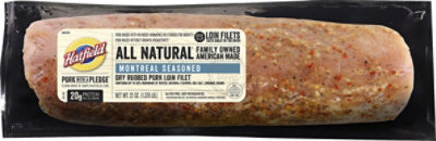 Hatfield Pork Loin Filet Dry Rub Seasoned Montreal Style - 22 Oz - Image 2