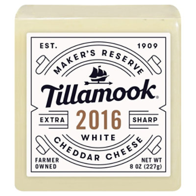 Tillamook Cheese Extra Sharp White Cheddar - 8 Oz