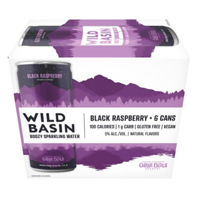 Wild Basin Black Raspberry Seltzer In Cans - 6-12 Fl. Oz. - albertsons