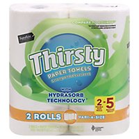 Signature Select Paper Towel Thirsty Strong Absorbent - 2 Roll - Image 3