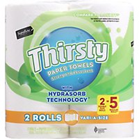 Signature Select Paper Towel Thirsty Strong Absorbent - 2 Roll - Image 2