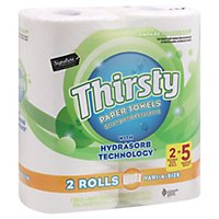 Signature Select Paper Towel Thirsty Strong Absorbent - 2 Roll - Image 1