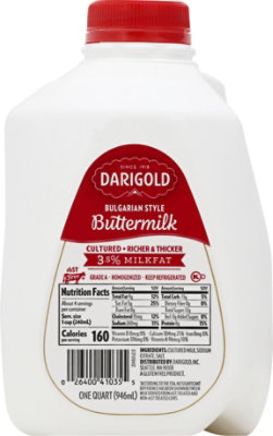 Darigold Buttermilk Bulgarian Style 3.5% Milkfat 1 Quart - 946 Ml - Image 2