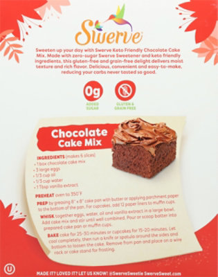 Swerve Sweets Cake Mix Chocolate - 10.6 Oz - Image 6